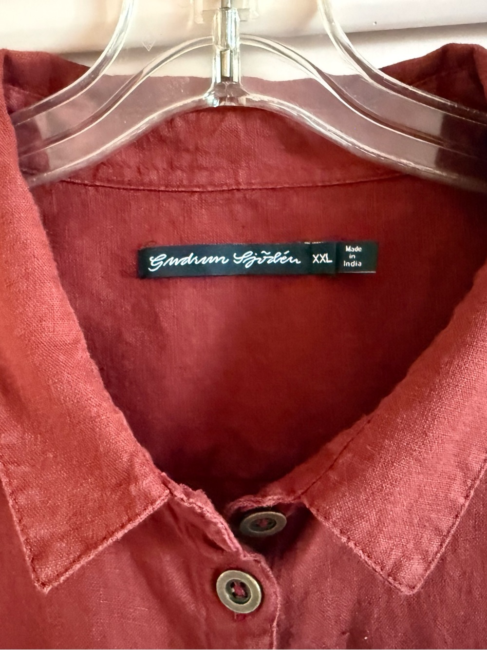 Gudrun Sjoden Dress Tunic Top Linen XXL 2x - Picture 4 of 6